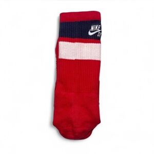 Nike SB Youth Dri-FIT Crew Socks Red Navy White EUC LG